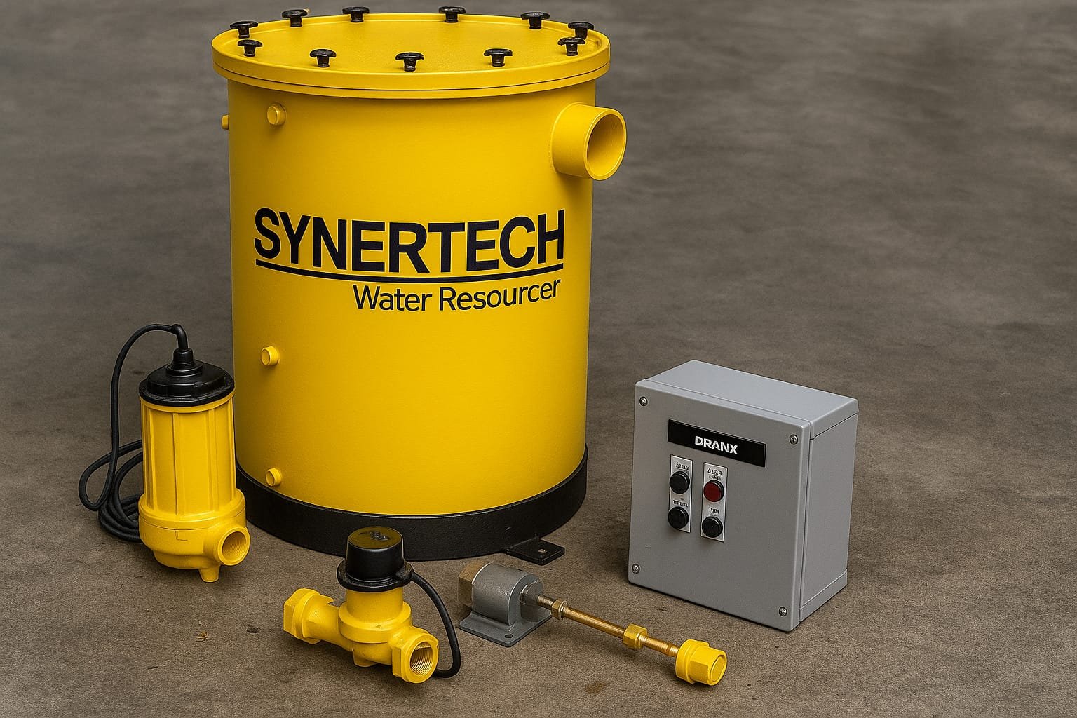 persona realizando pruebas en planta complementaria de tratamiento de aguas residuales - ver detalles de la planta